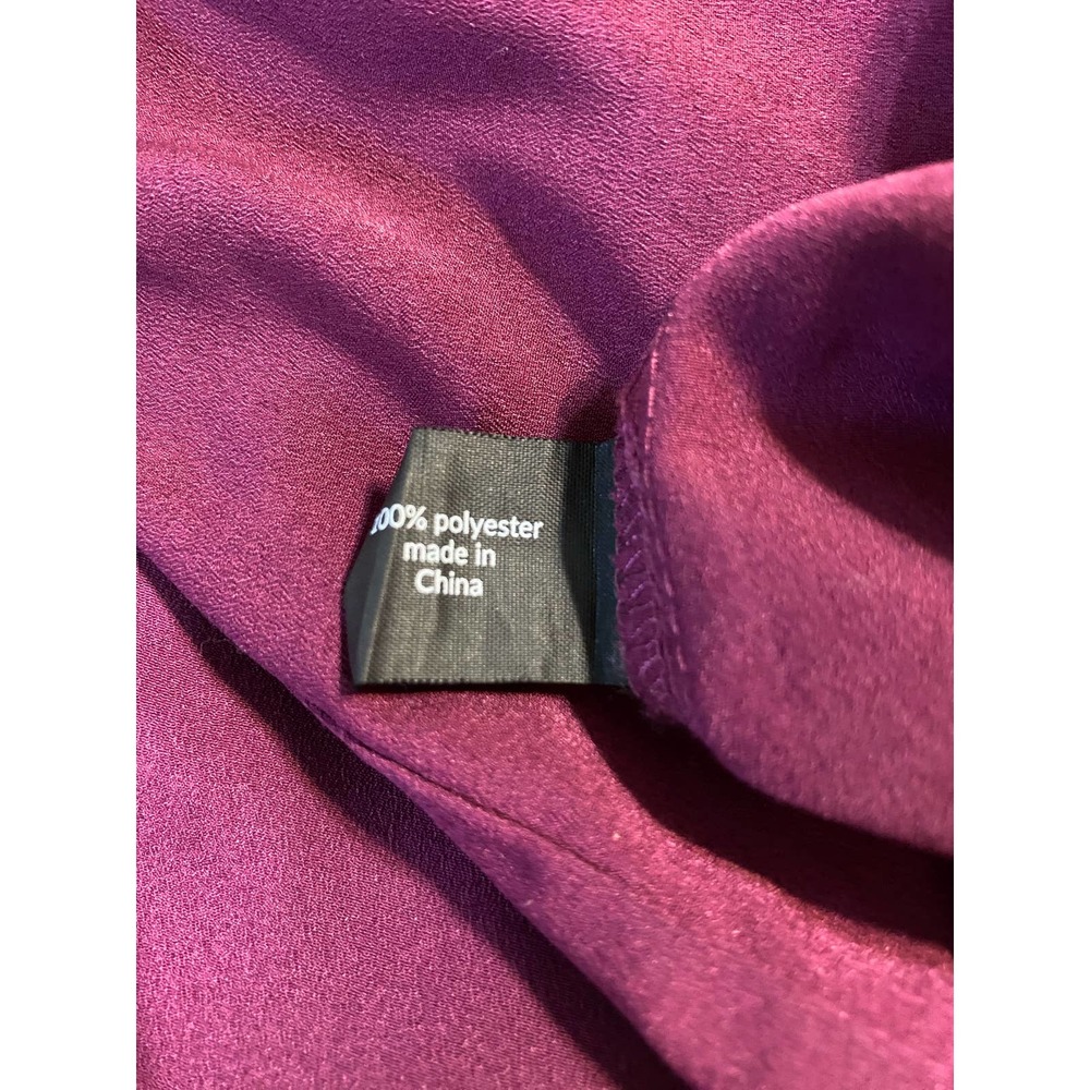 Lane Bryant purple cold shoulder ruffle lace up sleeve size 20 - Picture 9 of 9